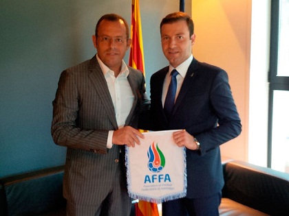 AFFA-nın baş katibi "Barselona"nın prezidenti ilə görüşüb